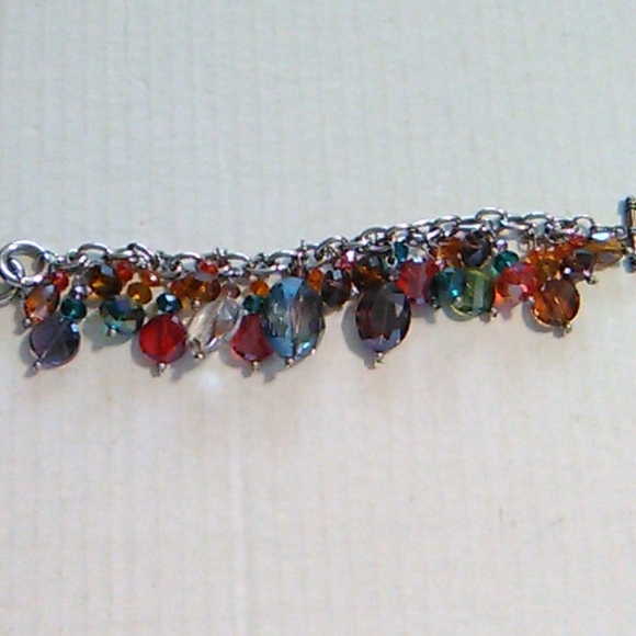 Nwot Multi Colored Crystal Bracelet - Picture 2 of 8